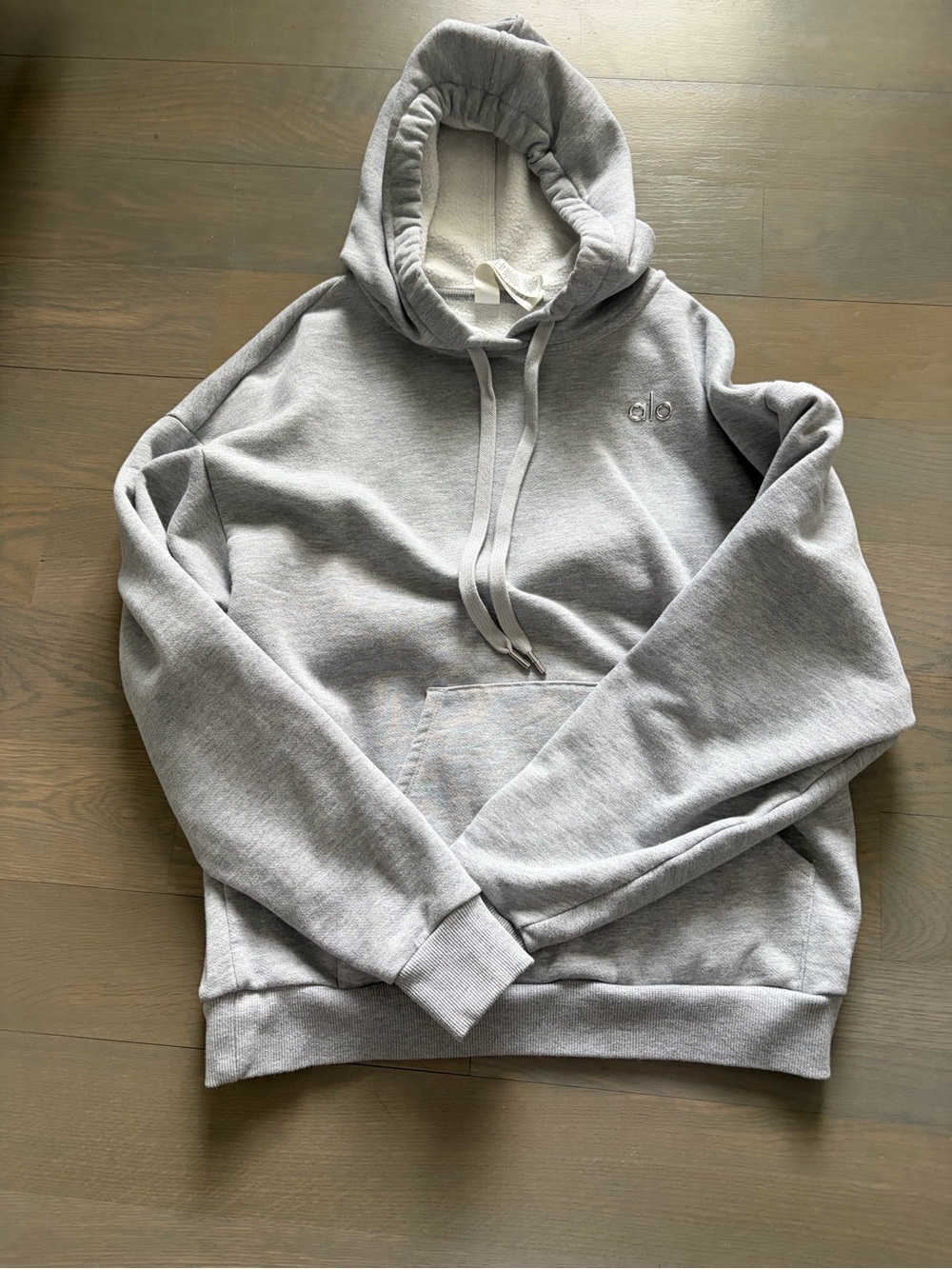 ALO Yoga Light Gray Men's Pullover Hoodie
